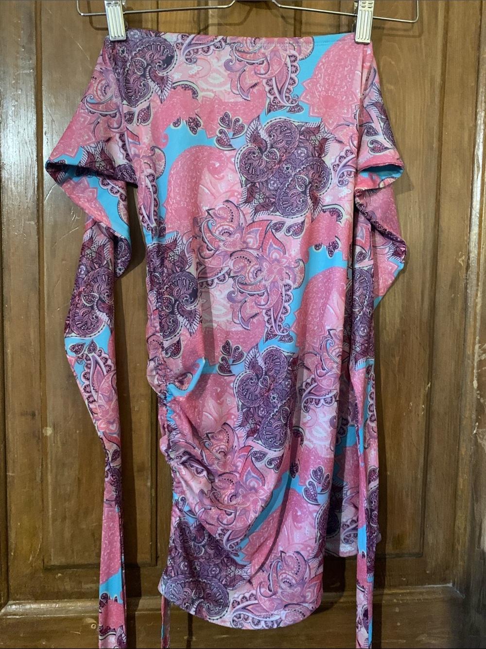 Edikted Wrap Dress with Rutched Side - Picture 3 of 6